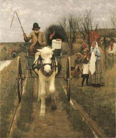 Henry Herbert La Thangue Leaving Home oil painting picture